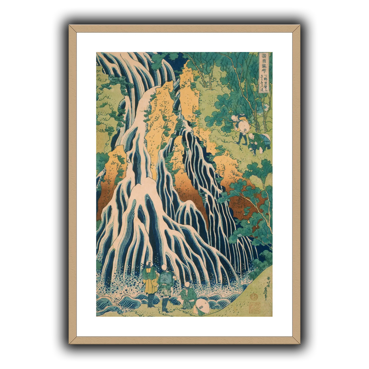 Japanese_-_Pilgrims_at_Kirifuri_Waterfall_on_Mount_Kuroka_Katsushika Hokusai
