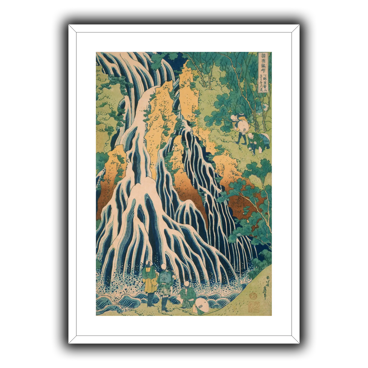 Japanese_-_Pilgrims_at_Kirifuri_Waterfall_on_Mount_Kuroka_Katsushika Hokusai