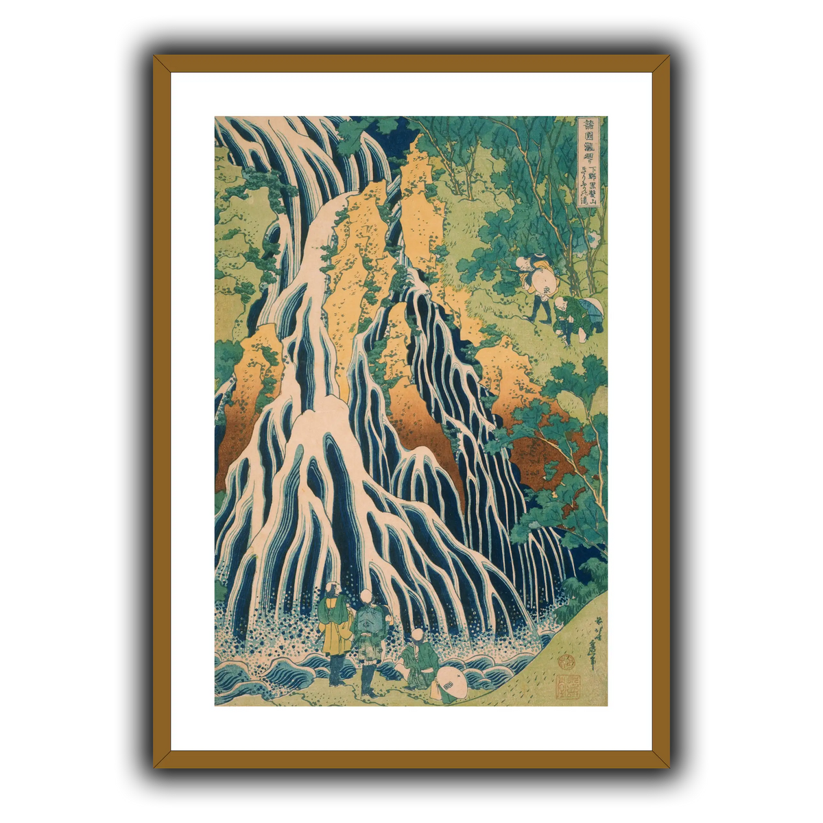 Japanese_-_Pilgrims_at_Kirifuri_Waterfall_on_Mount_Kuroka_Katsushika Hokusai