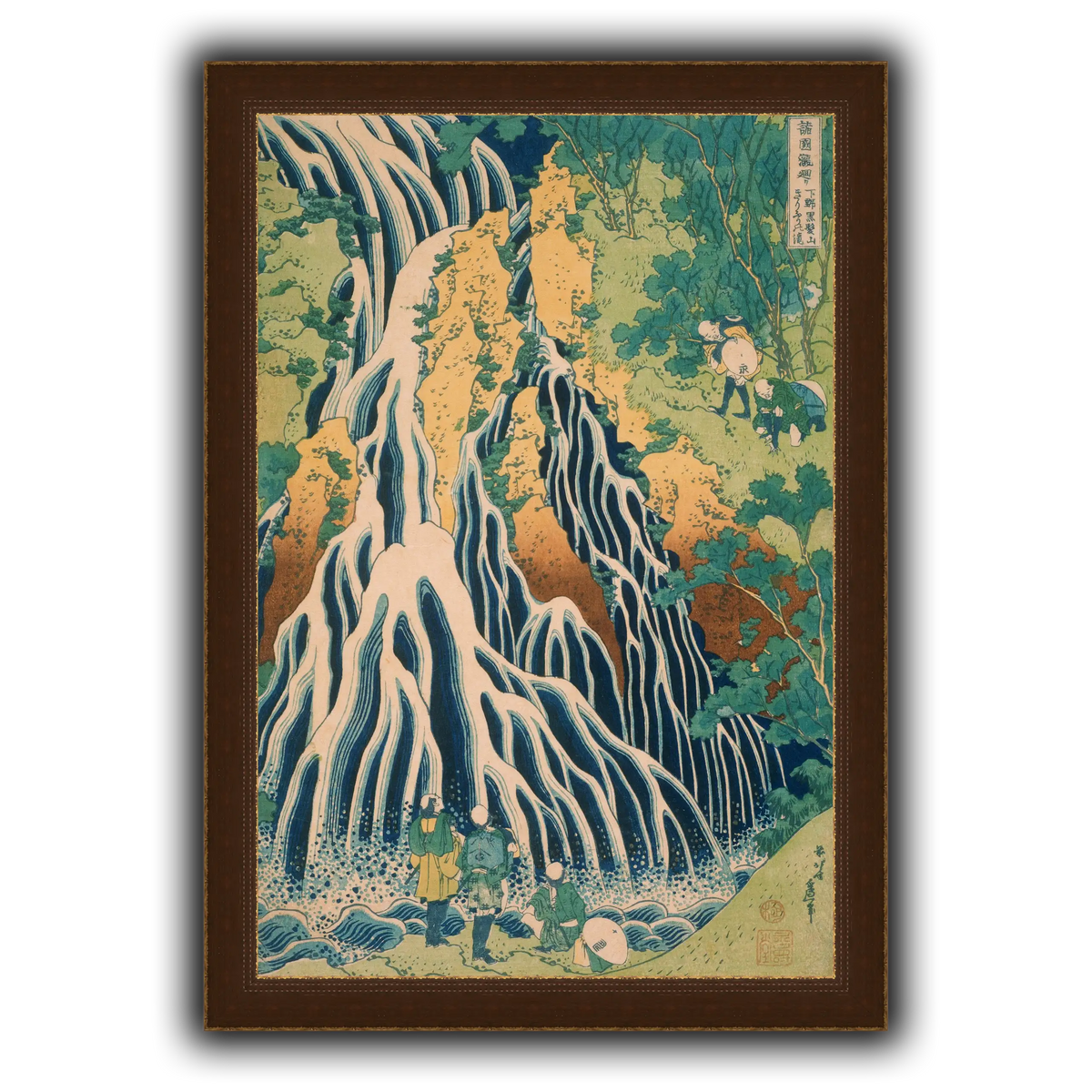 Japanese_-_Pilgrims_at_Kirifuri_Waterfall_on_Mount_Kuroka_Katsushika Hokusai
