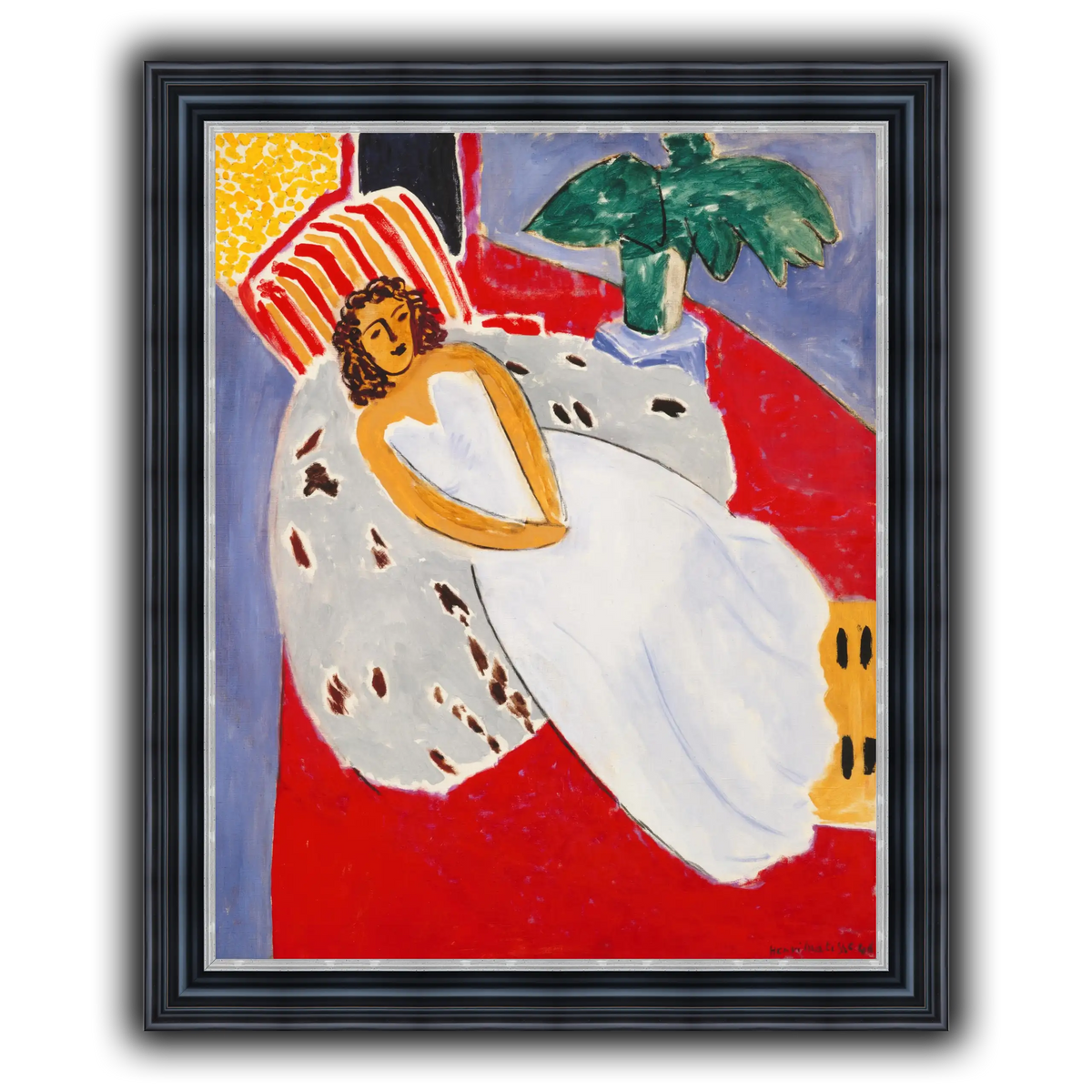 Jeune_Femme_en_blanc,_fond_rouge_Henri_Matisse