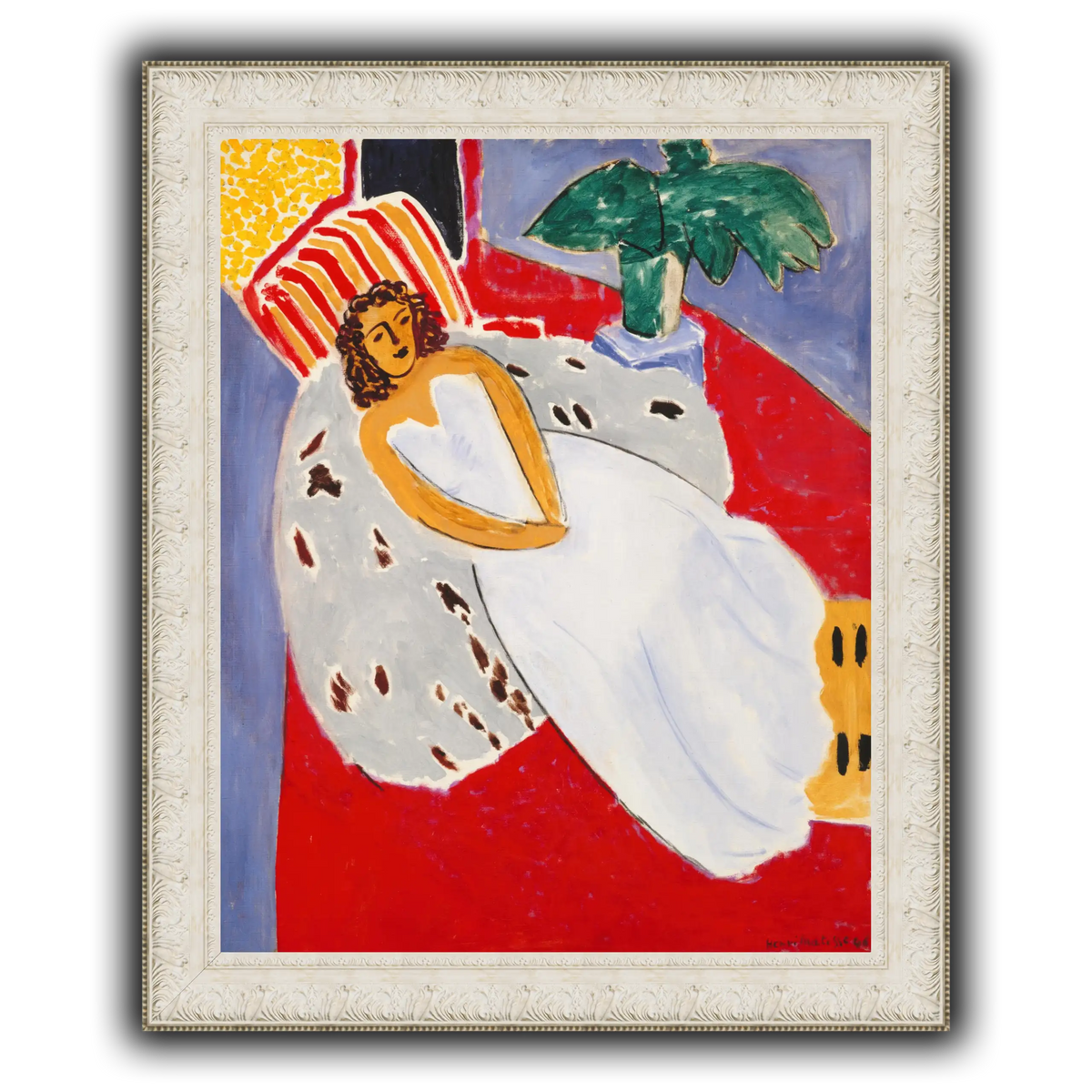 Jeune_Femme_en_blanc,_fond_rouge_Henri_Matisse