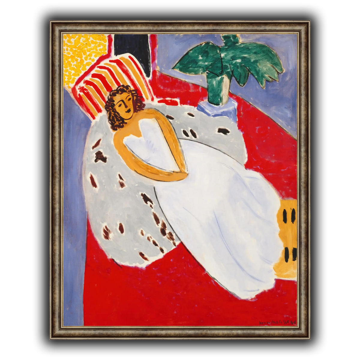 Jeune_Femme_en_blanc,_fond_rouge_Henri_Matisse