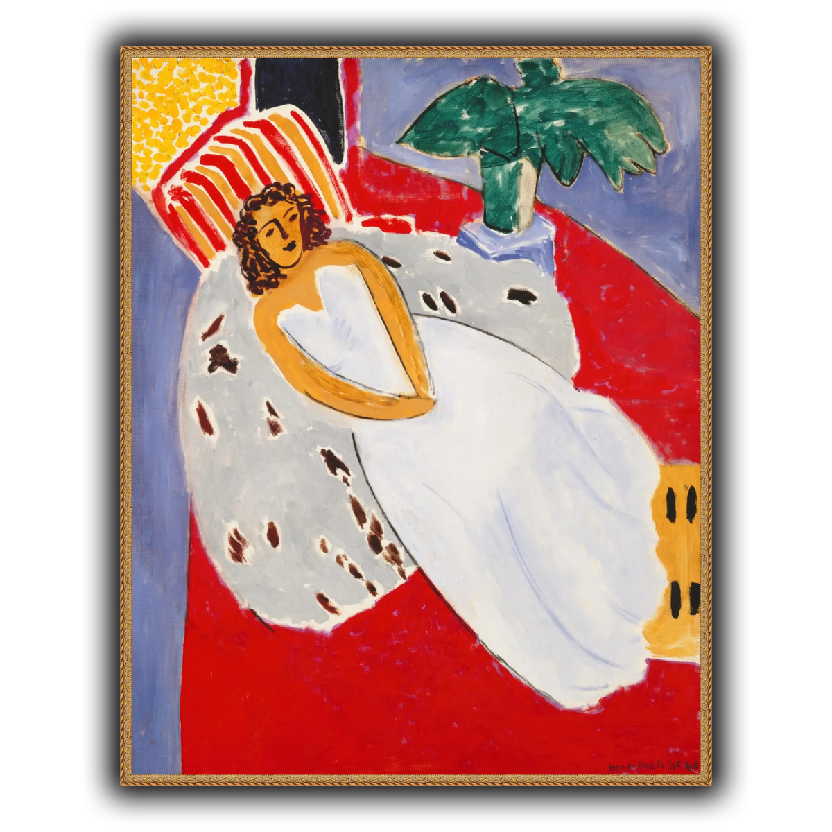 Jeune_Femme_en_blanc,_fond_rouge_Henri_Matisse