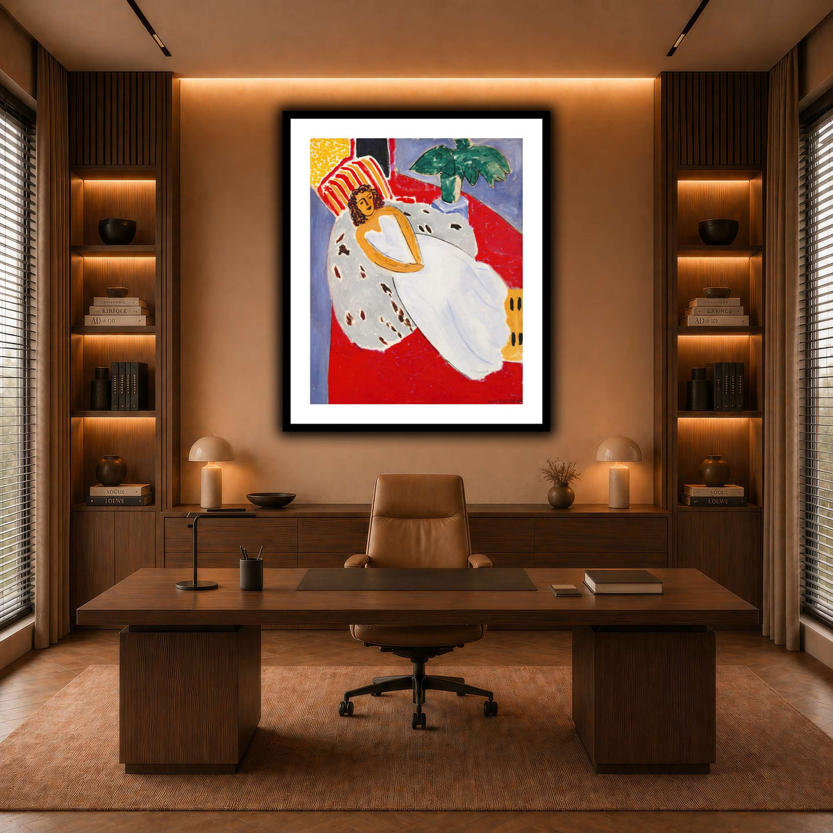 Jeune_Femme_en_blanc,_fond_rouge_Henri_Matisse warm-office