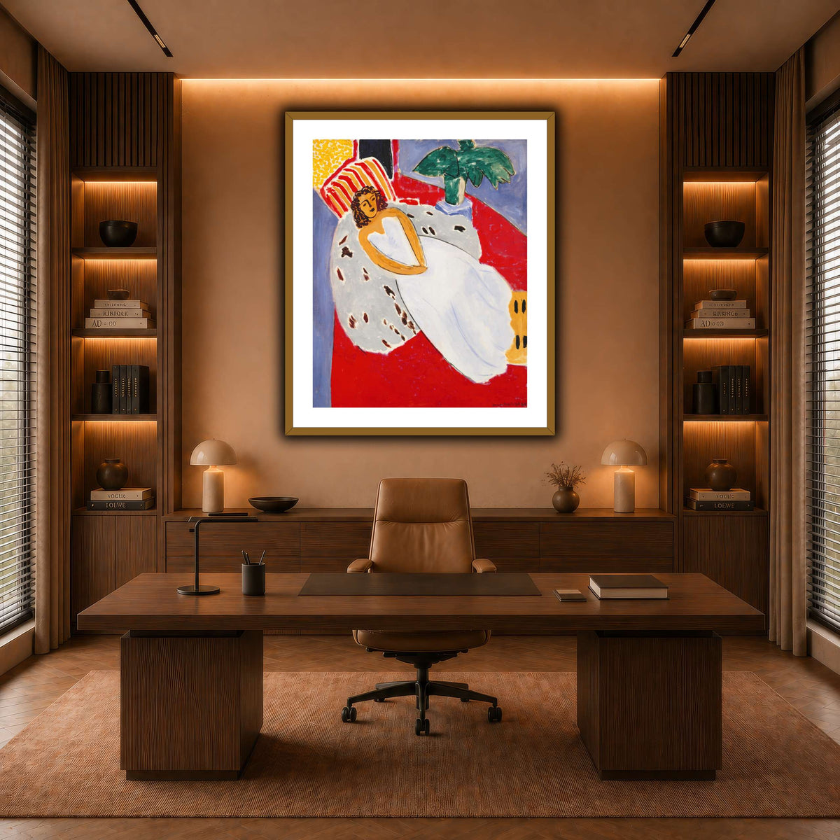 Jeune_Femme_en_blanc,_fond_rouge_Henri_Matisse warm-office