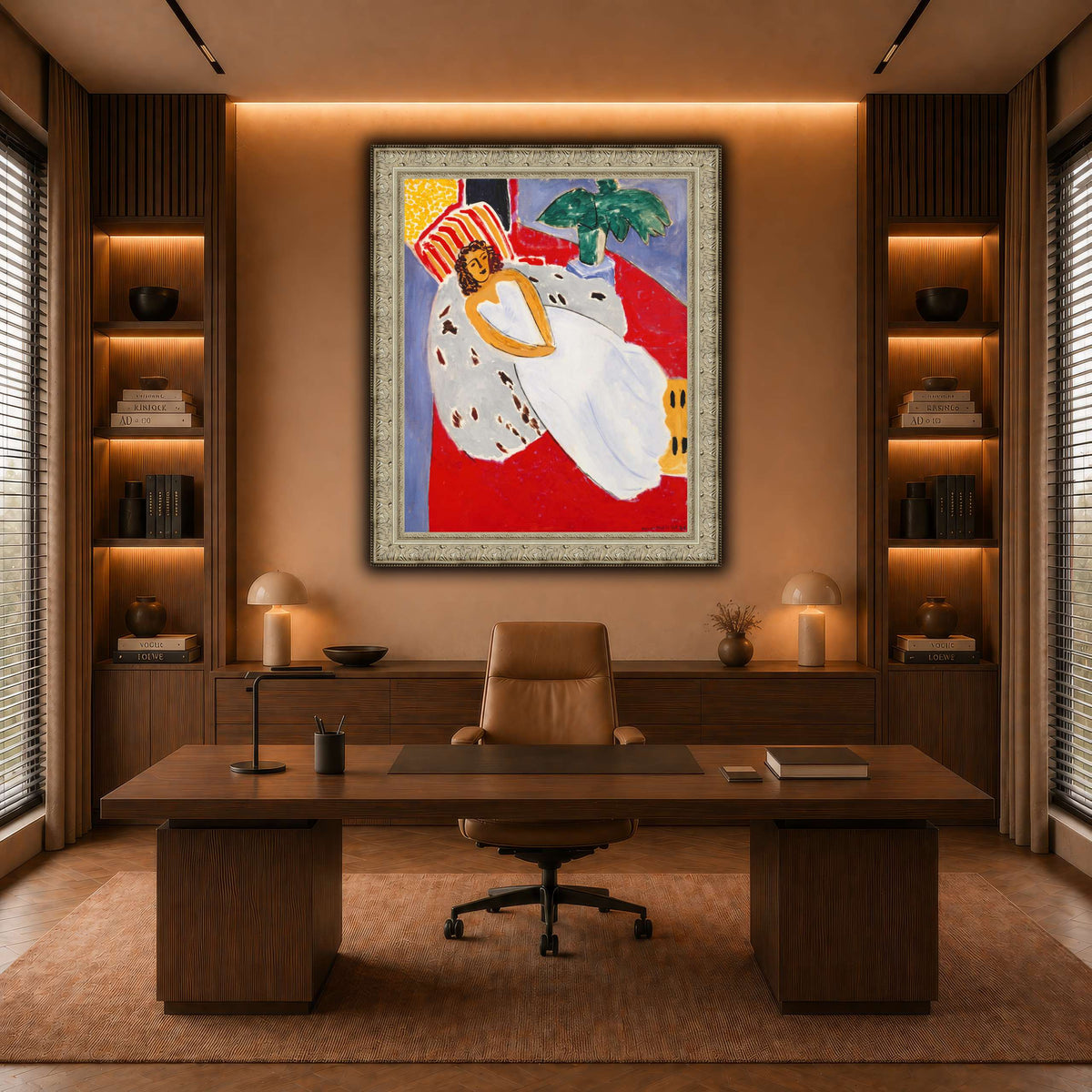 Jeune_Femme_en_blanc,_fond_rouge_Henri_Matisse warm-office