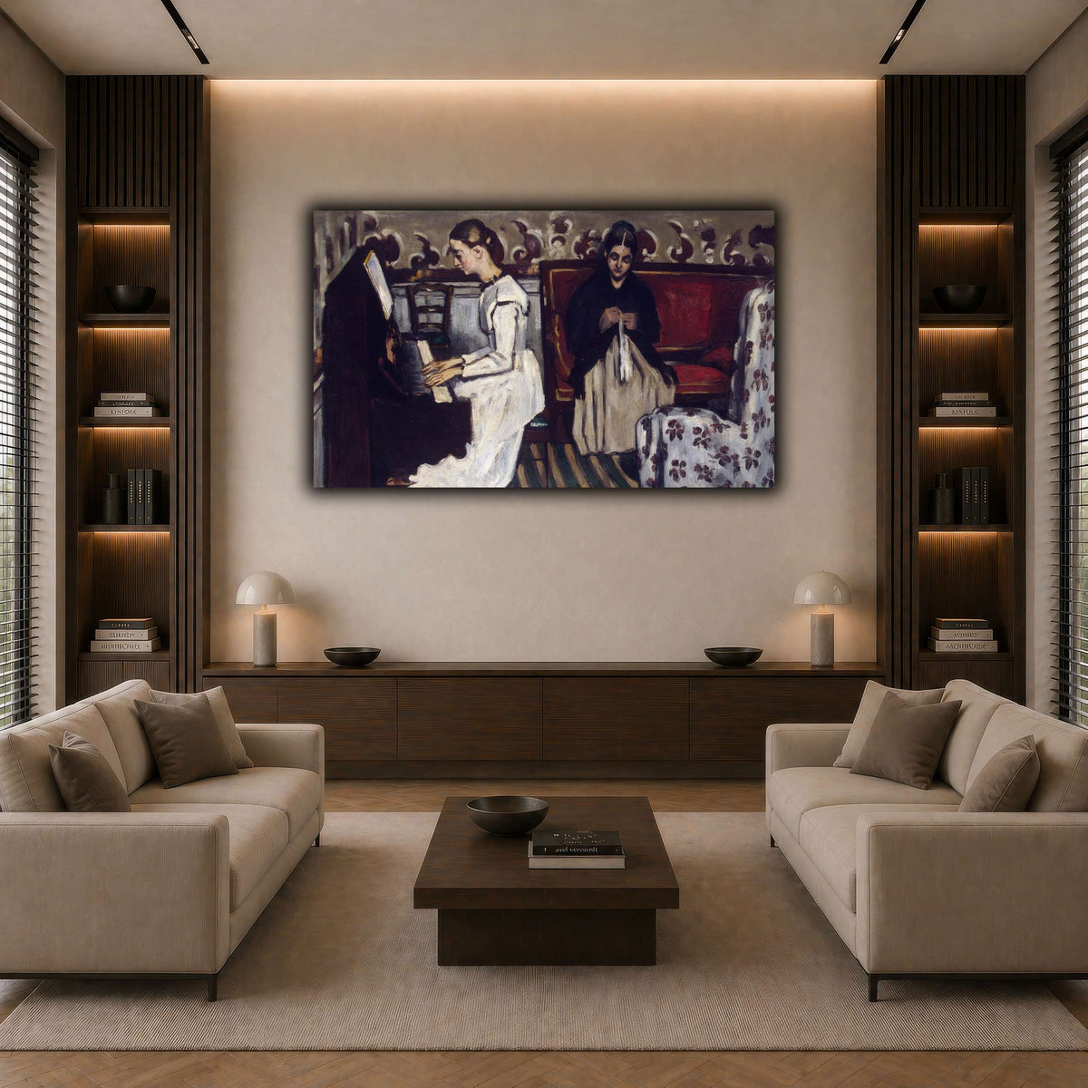 Jeune_Fille_au_piano_Paul_Cezanne dark neutral-living room