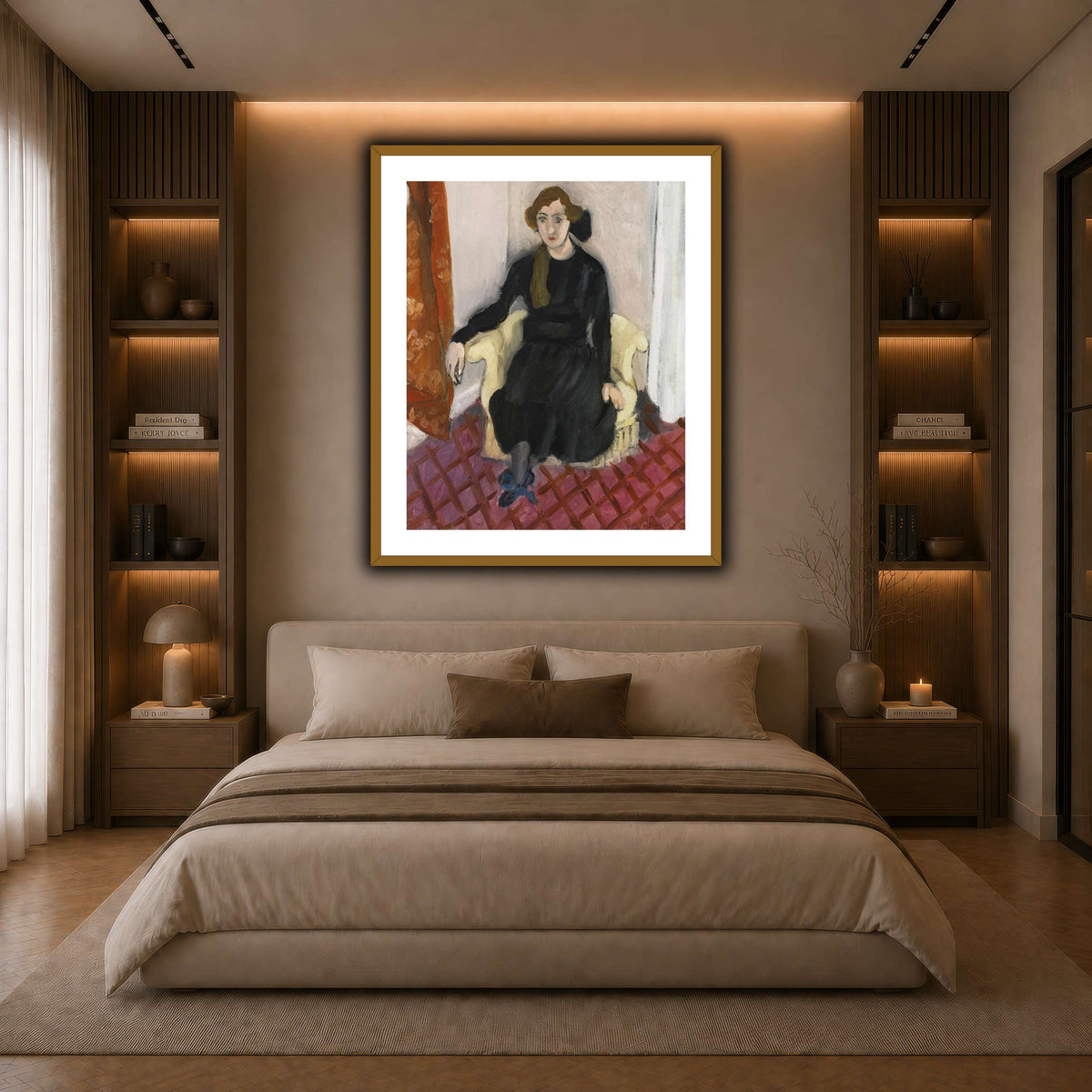 Jeune_fille_Henri_Matisse dark neutral-bedroom