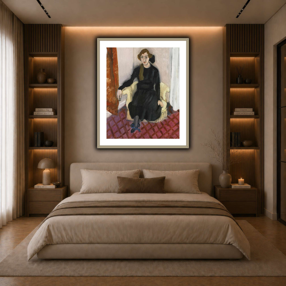 Jeune_fille_Henri_Matisse dark neutral-bedroom