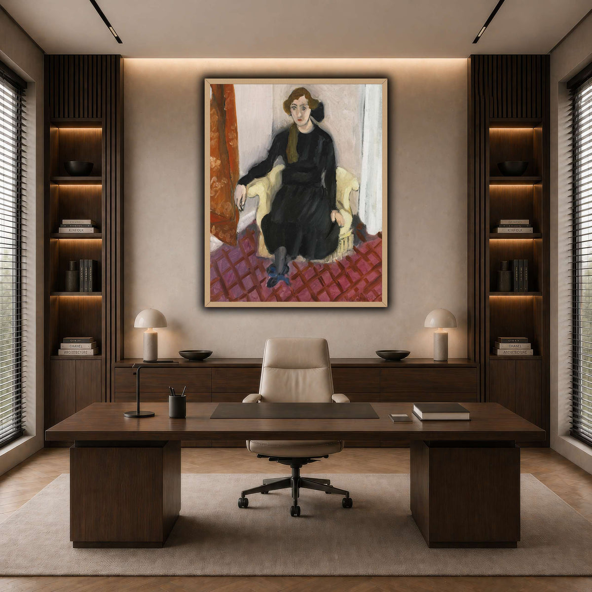 Jeune_fille_Henri_Matisse dark neutral-office