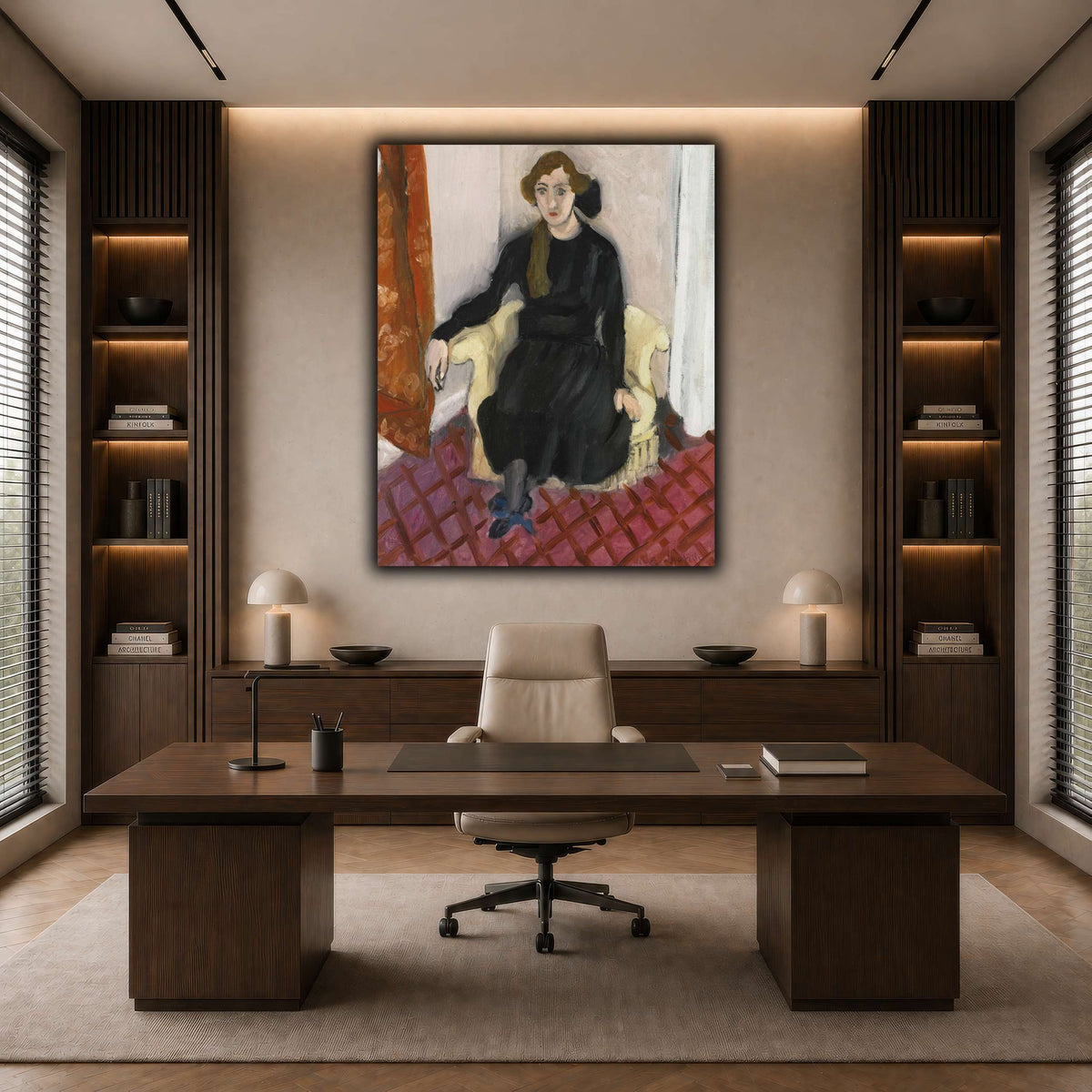 Jeune_fille_Henri_Matisse dark neutral-office