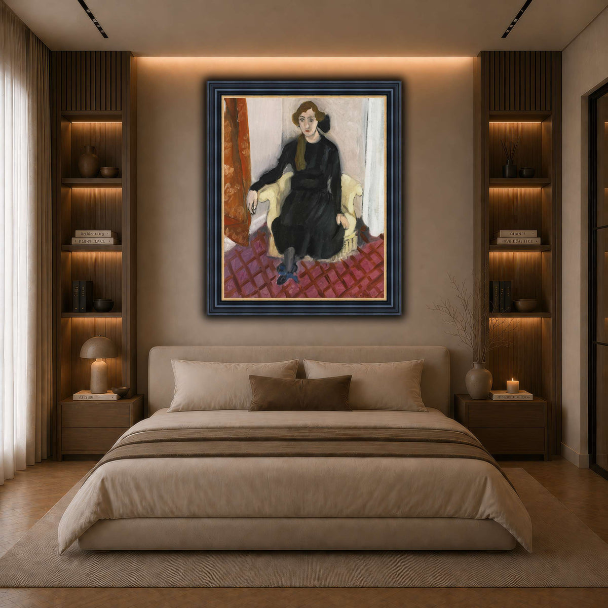 Jeune_fille_Henri_Matisse dark neutral-bedroom