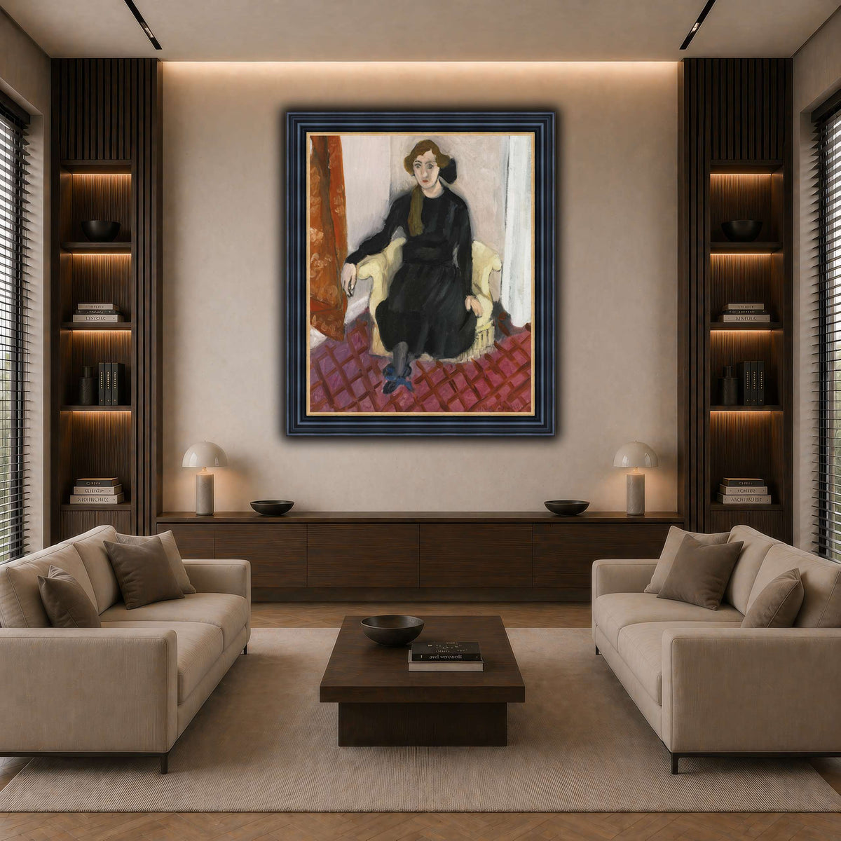 Jeune_fille_Henri_Matisse dark neutral-living room