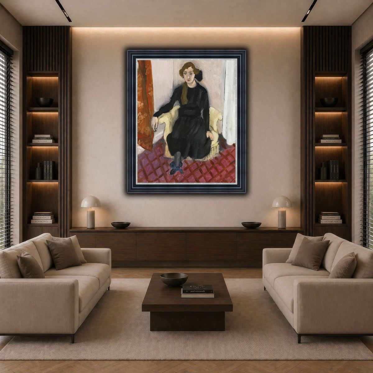 Jeune_fille_Henri_Matisse dark neutral-living room