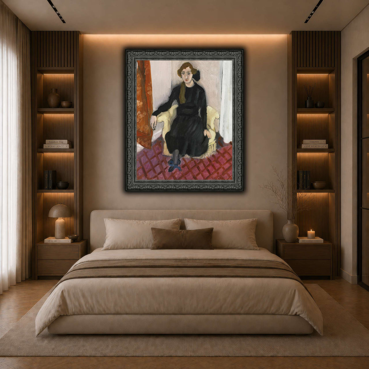 Jeune_fille_Henri_Matisse dark neutral-bedroom