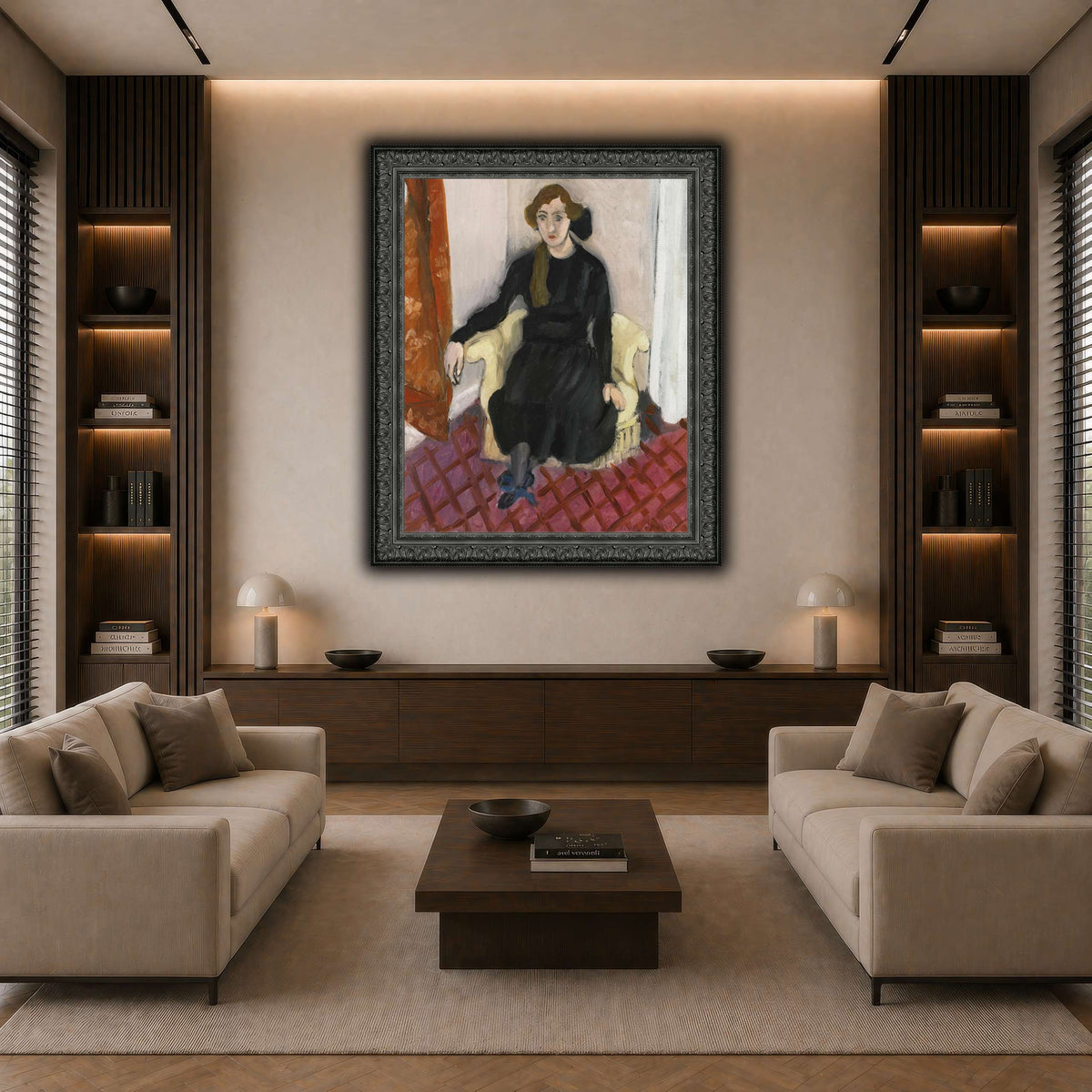 Jeune_fille_Henri_Matisse dark neutral-living room