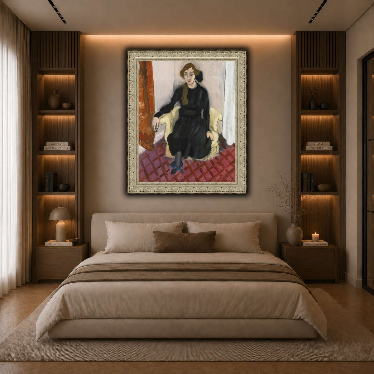Jeune_fille_Henri_Matisse dark neutral-bedroom