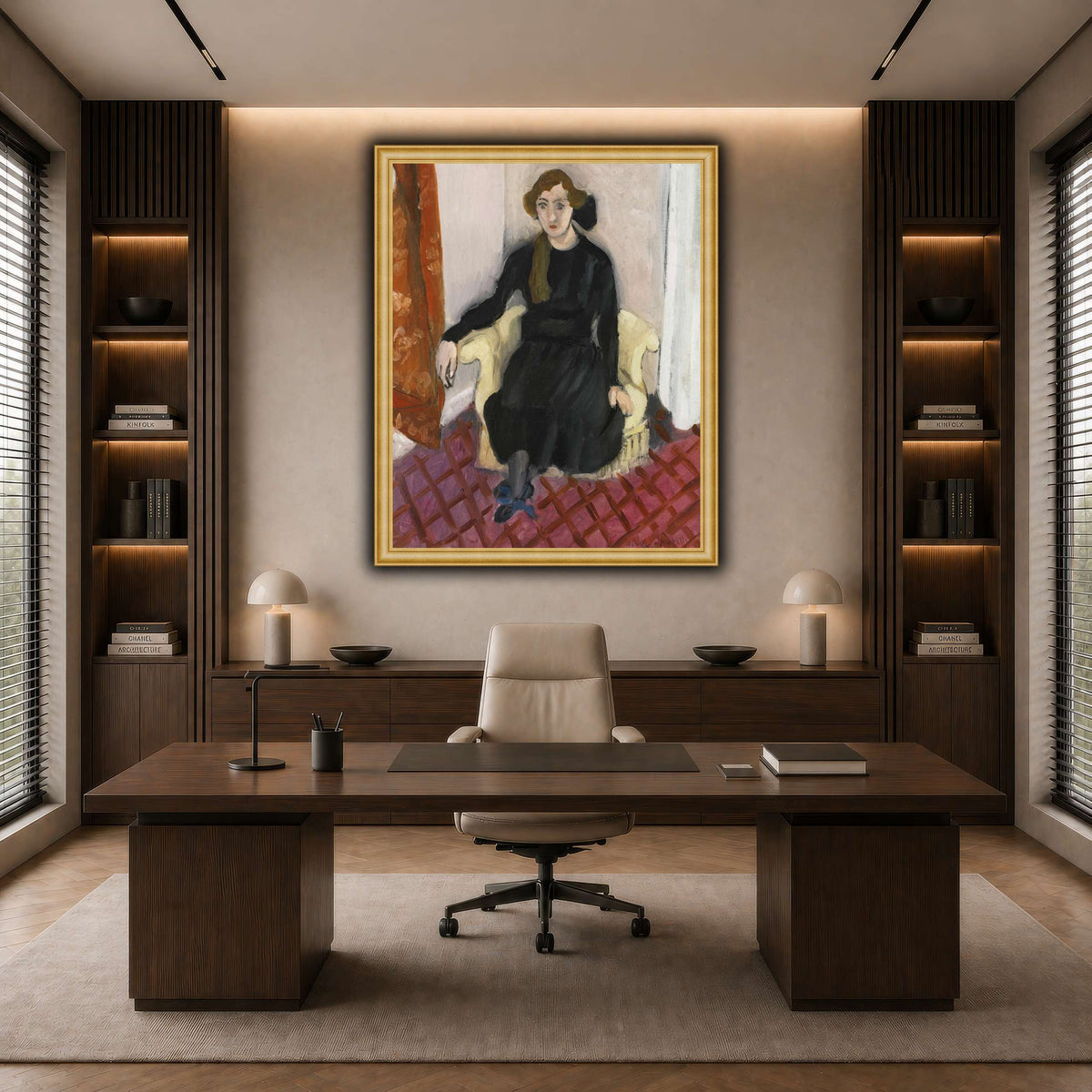 Jeune_fille_Henri_Matisse dark neutral-office