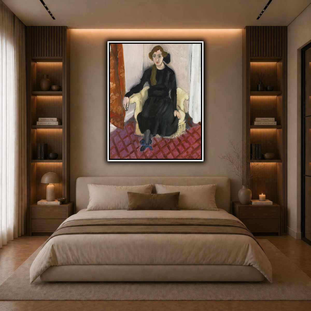 Jeune_fille_Henri_Matisse dark neutral-bedroom