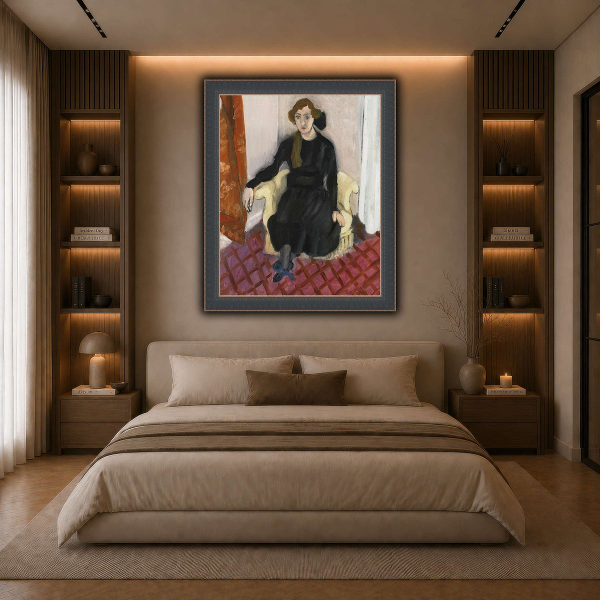 Jeune_fille_Henri_Matisse dark neutral-bedroom