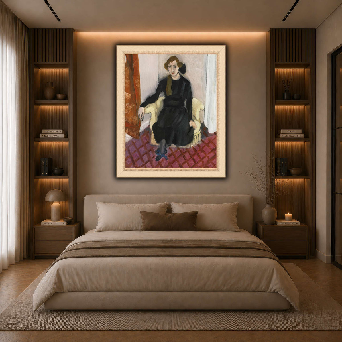 Jeune_fille_Henri_Matisse dark neutral-bedroom