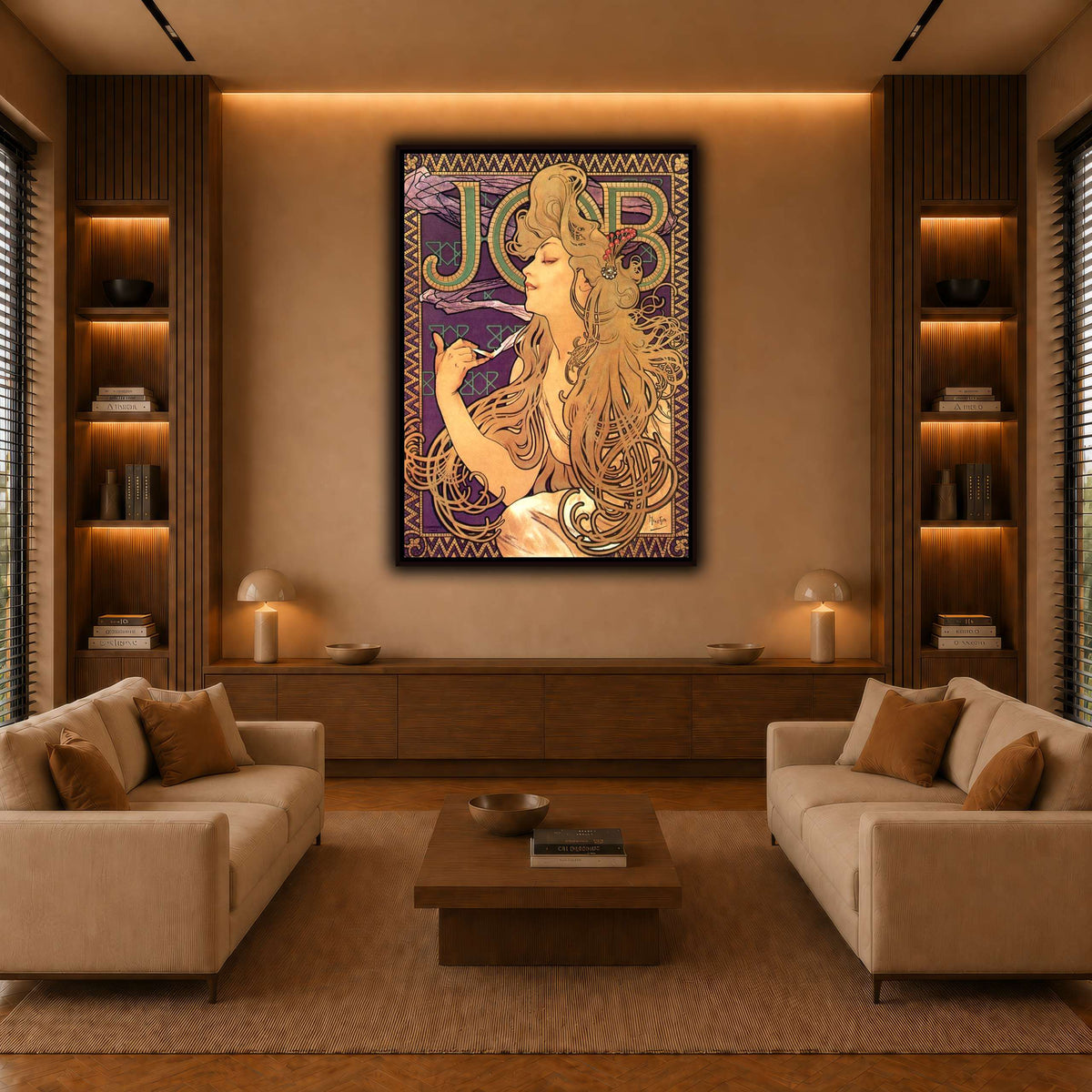 Job_Cigarettes_Alphonse_Mucha warm-living-room