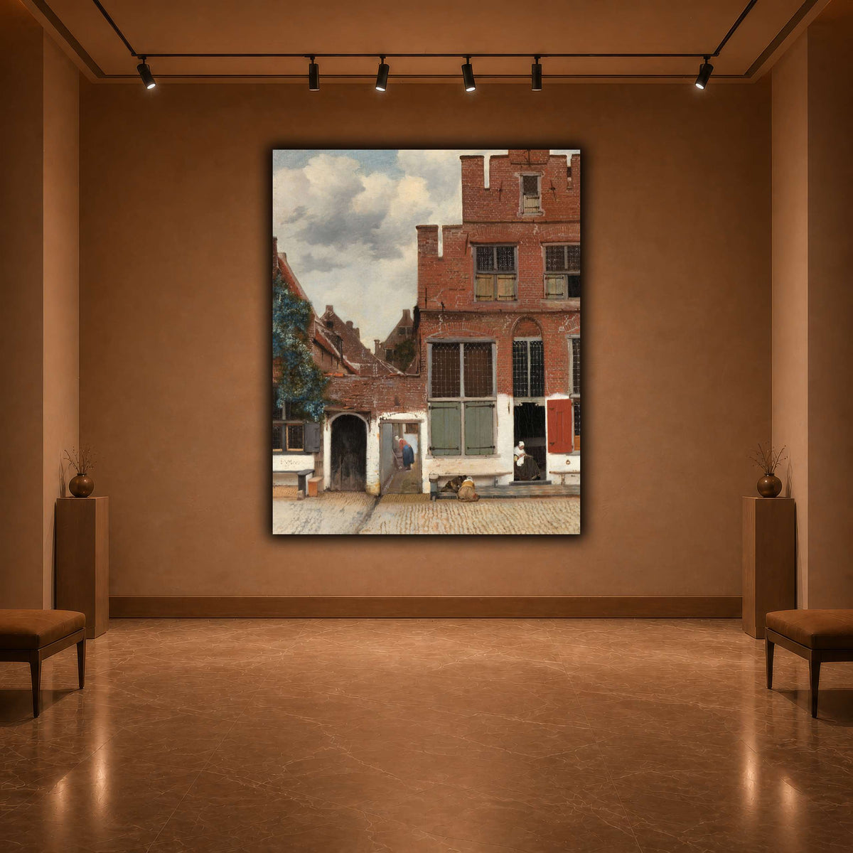Johannes_Vermeer_-_Gezicht_op_huizen_in_Delft,_bekend_als__Het_straatje warm-agallery