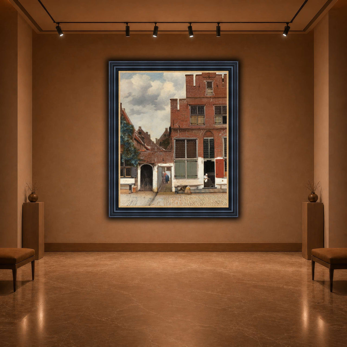 Johannes_Vermeer_-_Gezicht_op_huizen_in_Delft,_bekend_als__Het_straatje warm-agallery