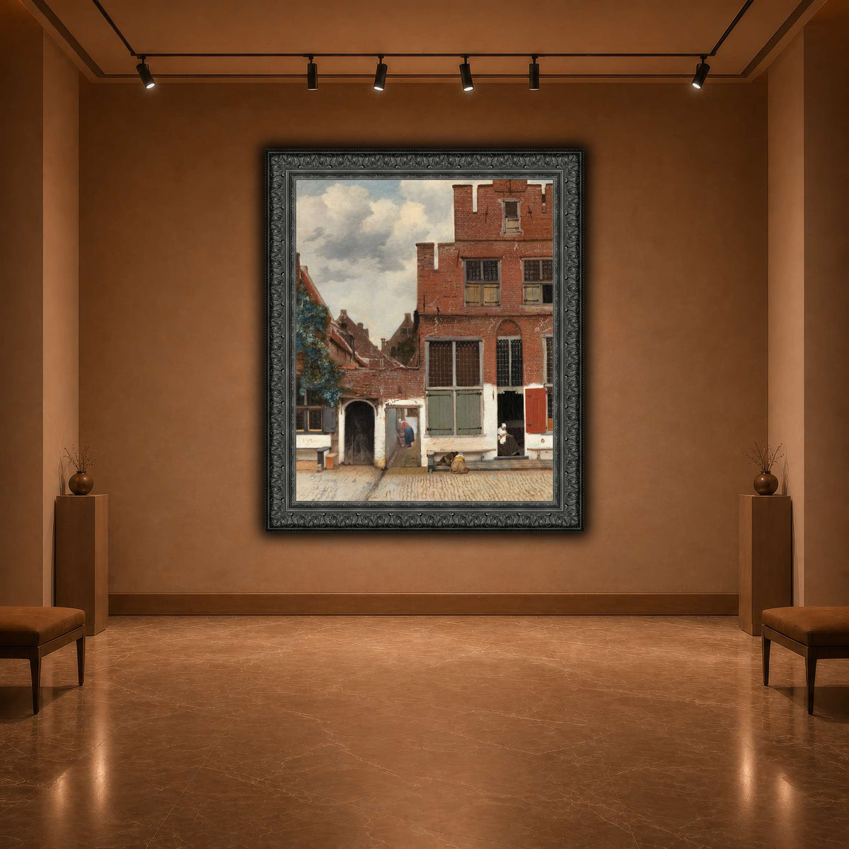 Johannes_Vermeer_-_Gezicht_op_huizen_in_Delft,_bekend_als__Het_straatje warm-agallery