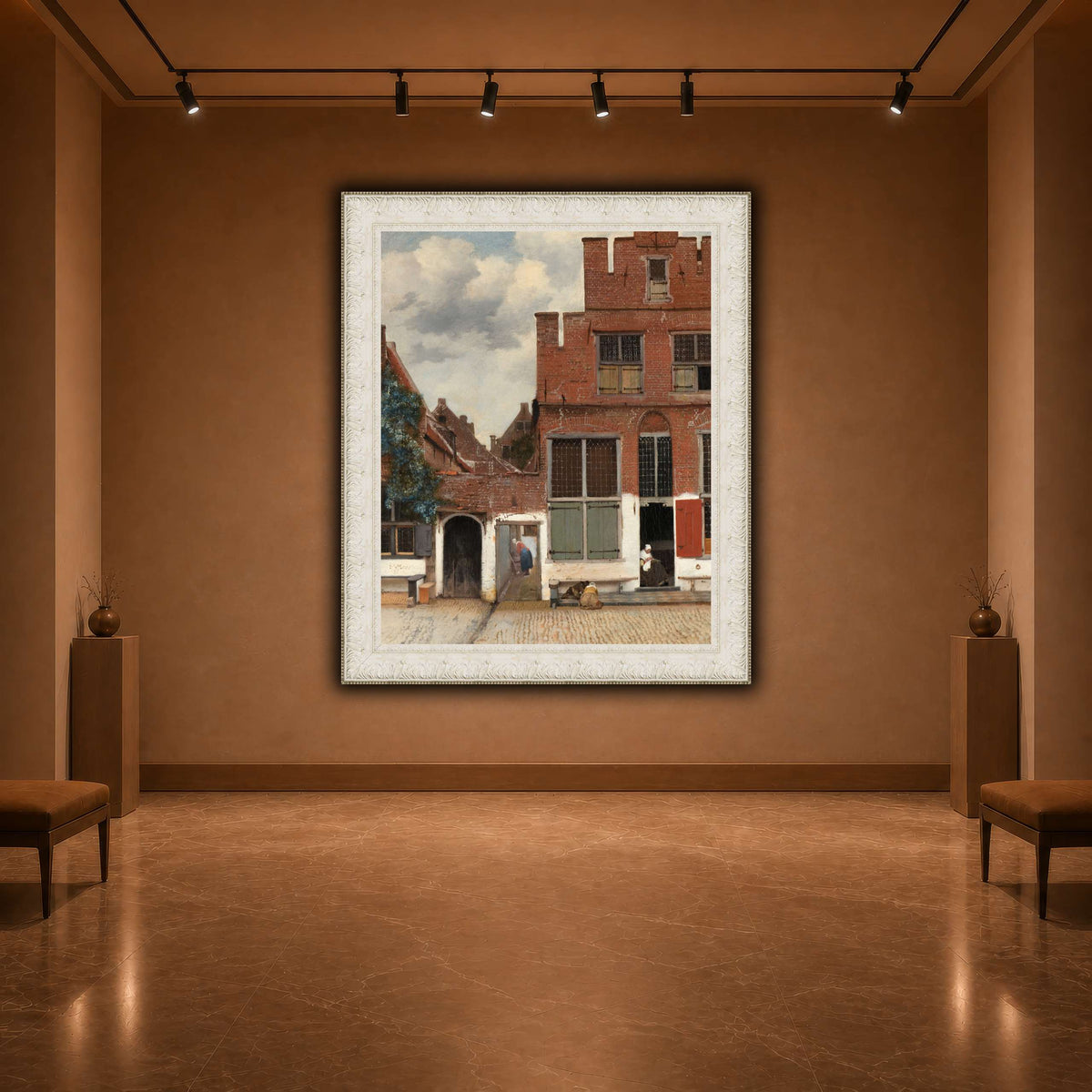 Johannes_Vermeer_-_Gezicht_op_huizen_in_Delft,_bekend_als__Het_straatje warm-agallery