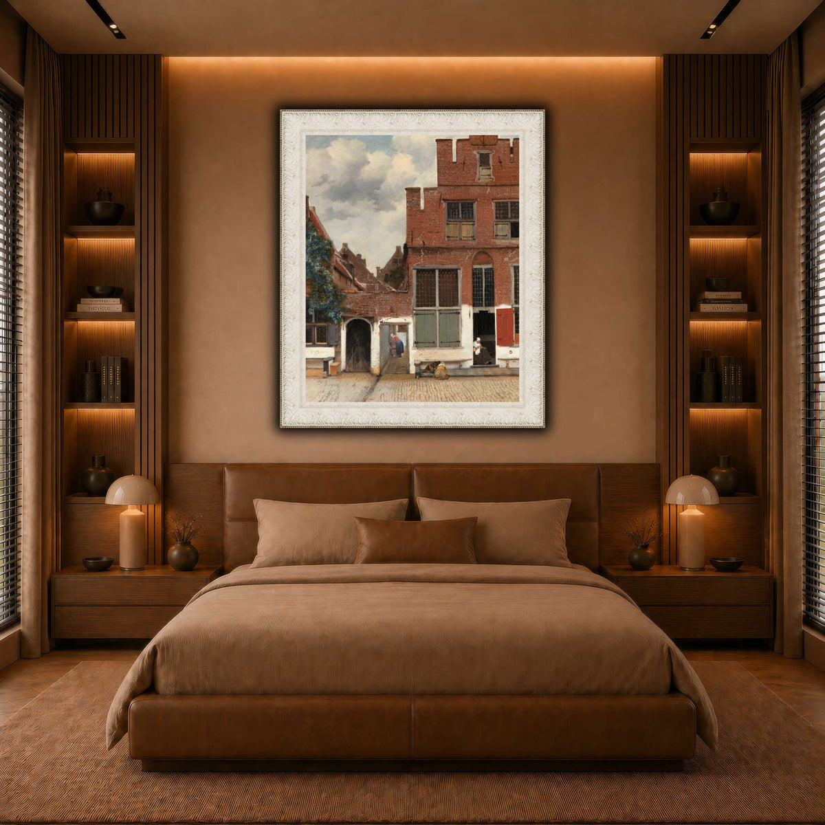 Johannes_Vermeer_-_Gezicht_op_huizen_in_Delft,_bekend_als__Het_straatje warm-bedroom