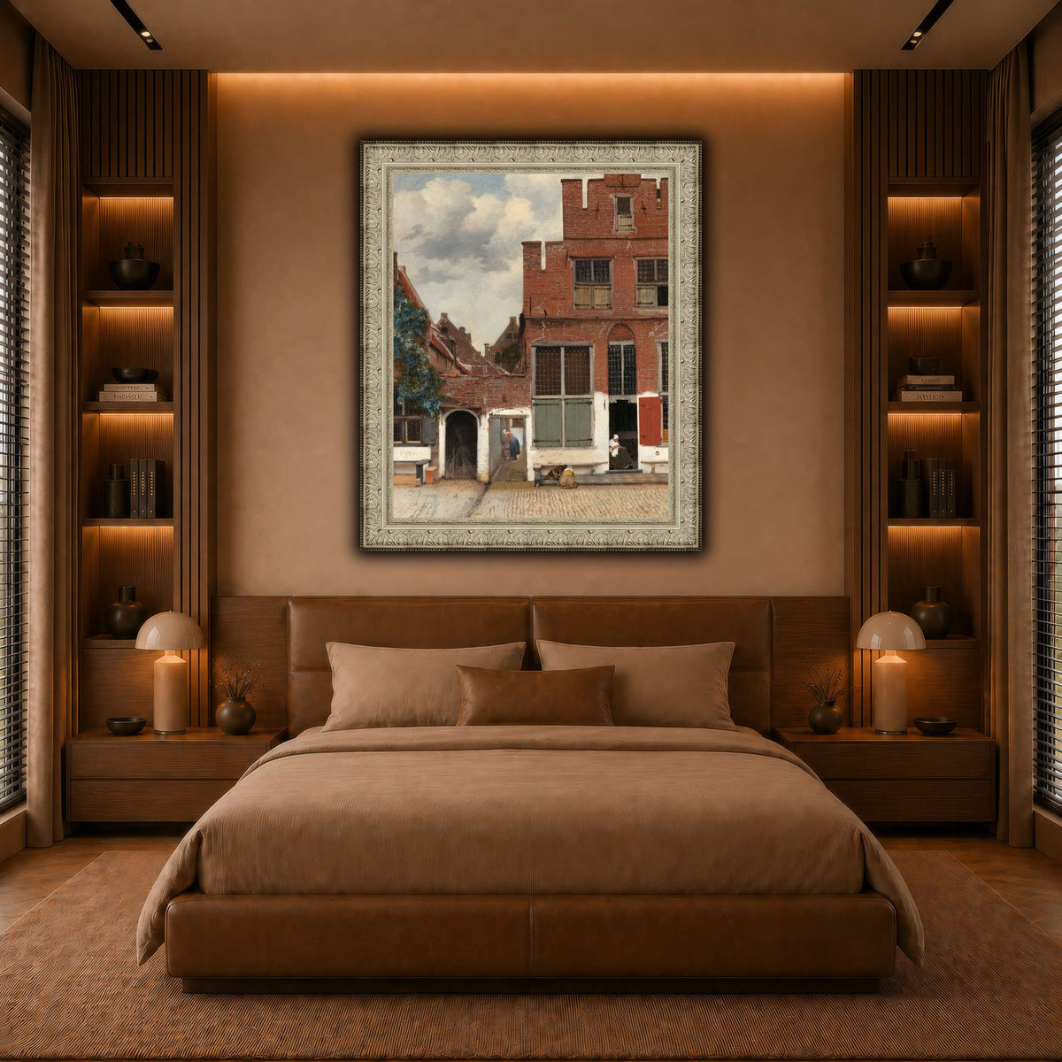 Johannes_Vermeer_-_Gezicht_op_huizen_in_Delft,_bekend_als__Het_straatje warm-bedroom