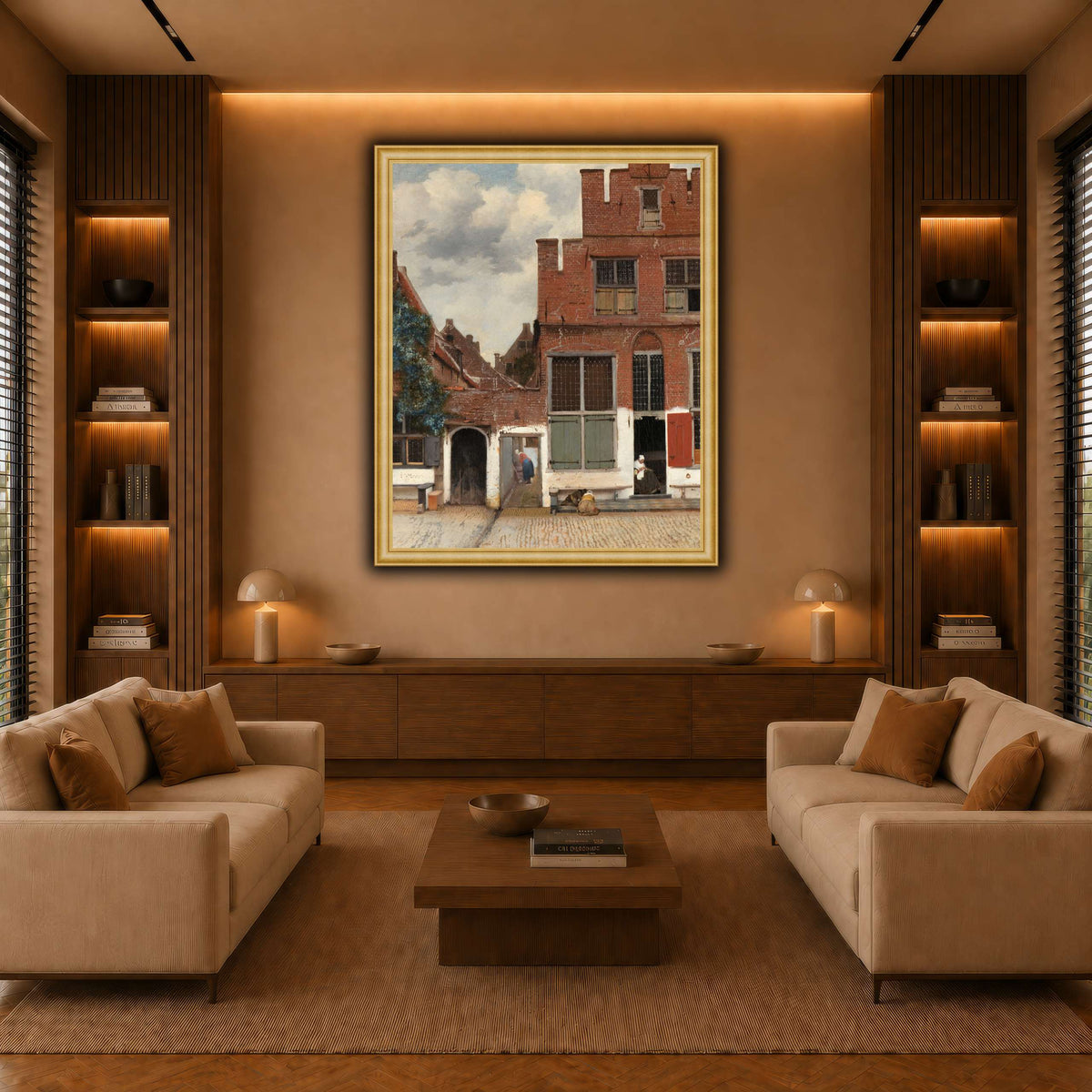 Johannes_Vermeer_-_Gezicht_op_huizen_in_Delft,_bekend_als__Het_straatje warm-living-room