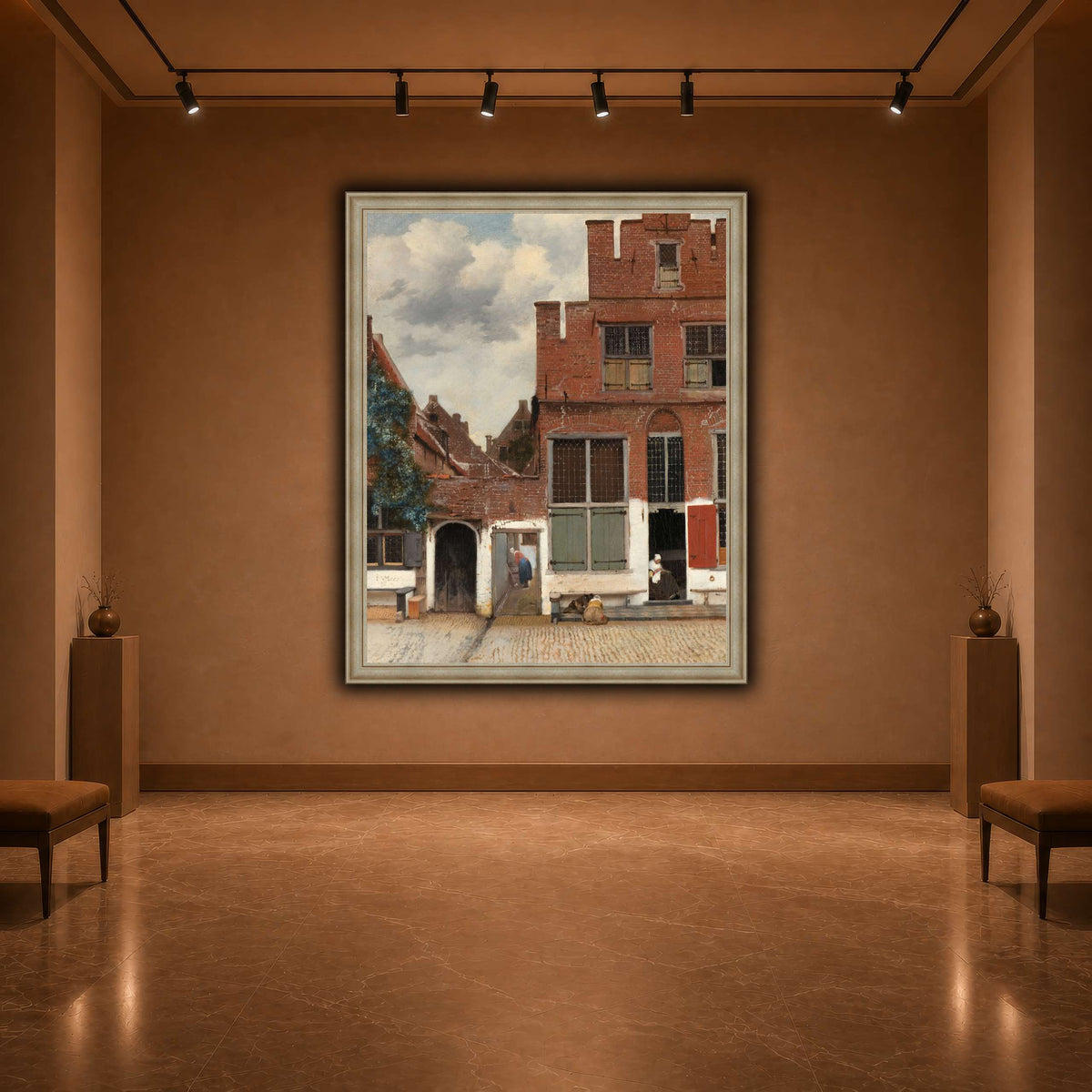Johannes_Vermeer_-_Gezicht_op_huizen_in_Delft,_bekend_als__Het_straatje warm-agallery
