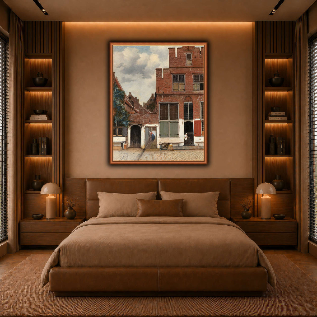Johannes_Vermeer_-_Gezicht_op_huizen_in_Delft,_bekend_als__Het_straatje warm-bedroom