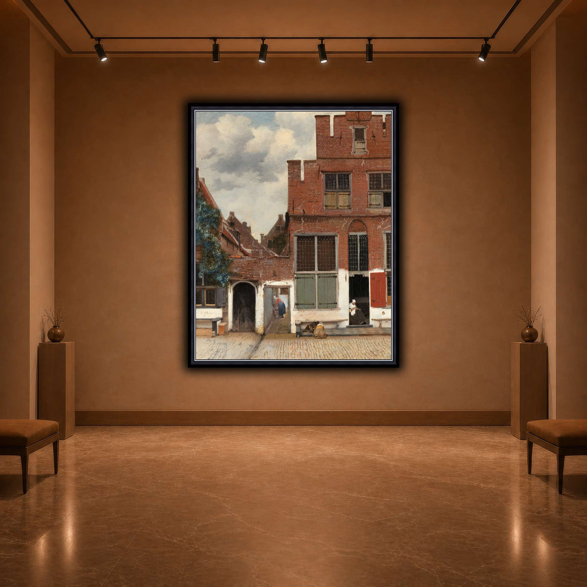 Johannes_Vermeer_-_Gezicht_op_huizen_in_Delft,_bekend_als__Het_straatje warm-agallery