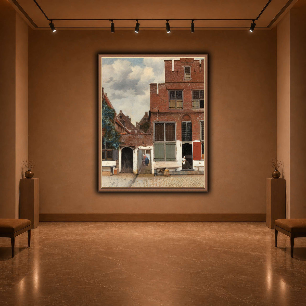Johannes_Vermeer_-_Gezicht_op_huizen_in_Delft,_bekend_als__Het_straatje warm-agallery