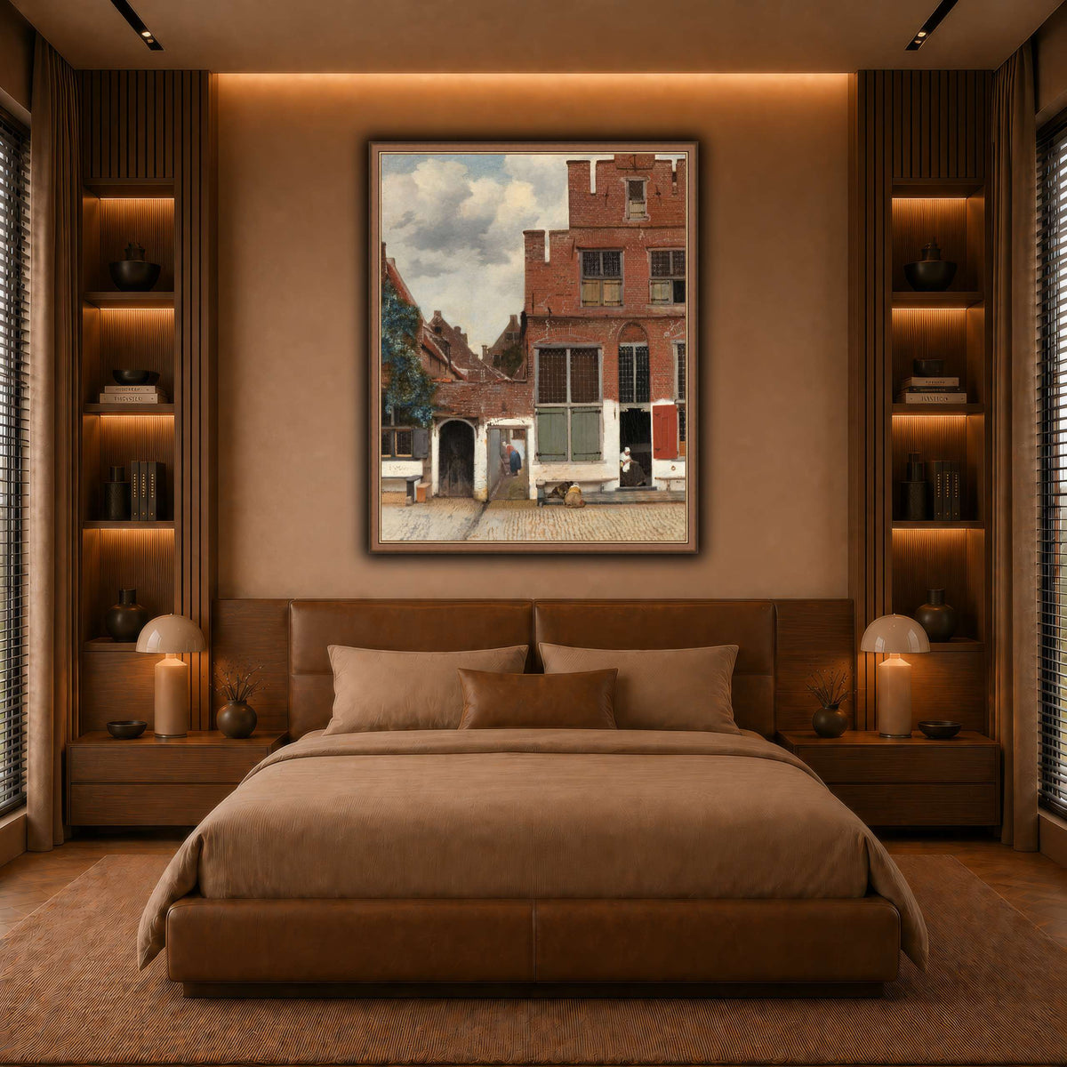 Johannes_Vermeer_-_Gezicht_op_huizen_in_Delft,_bekend_als__Het_straatje warm-bedroom