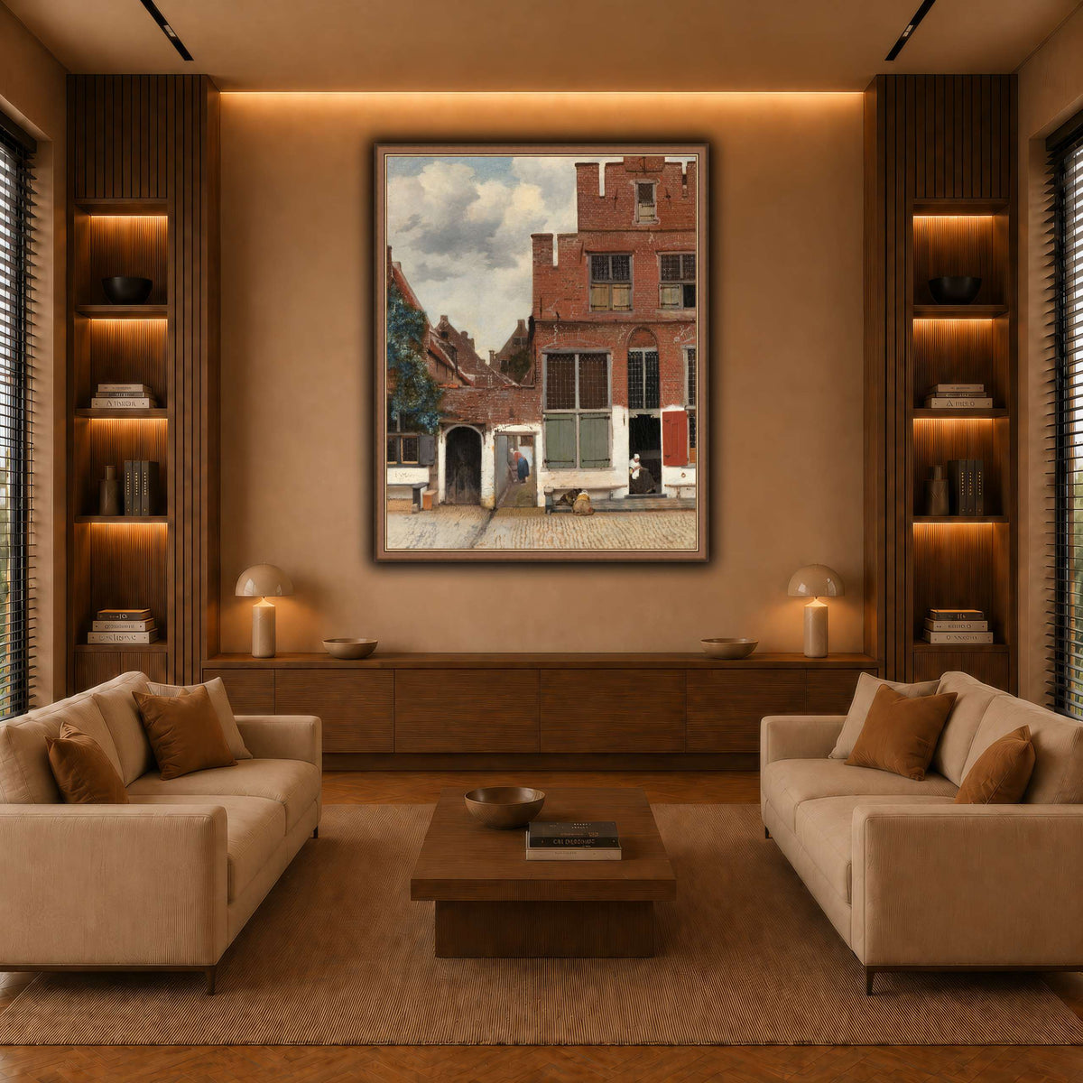 Johannes_Vermeer_-_Gezicht_op_huizen_in_Delft,_bekend_als__Het_straatje warm-living-room