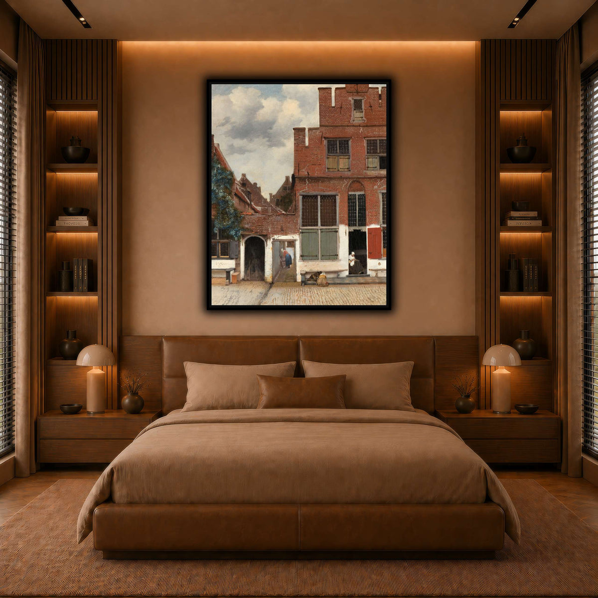 Johannes_Vermeer_-_Gezicht_op_huizen_in_Delft,_bekend_als__Het_straatje warm-bedroom