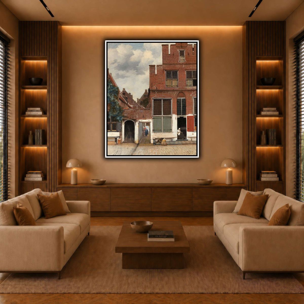 Johannes_Vermeer_-_Gezicht_op_huizen_in_Delft,_bekend_als__Het_straatje warm-living-room