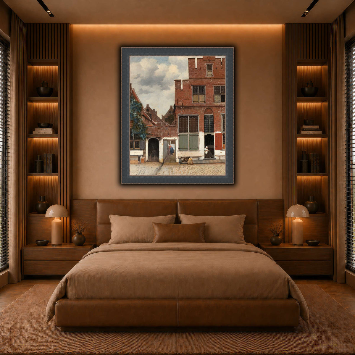 Johannes_Vermeer_-_Gezicht_op_huizen_in_Delft,_bekend_als__Het_straatje warm-bedroom