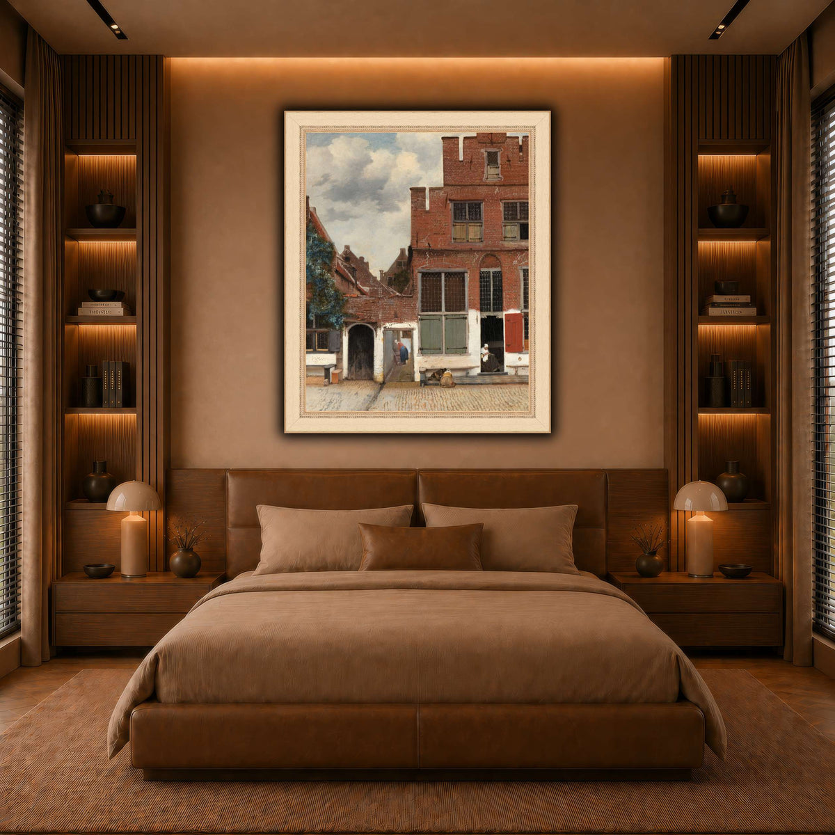 Johannes_Vermeer_-_Gezicht_op_huizen_in_Delft,_bekend_als__Het_straatje warm-bedroom