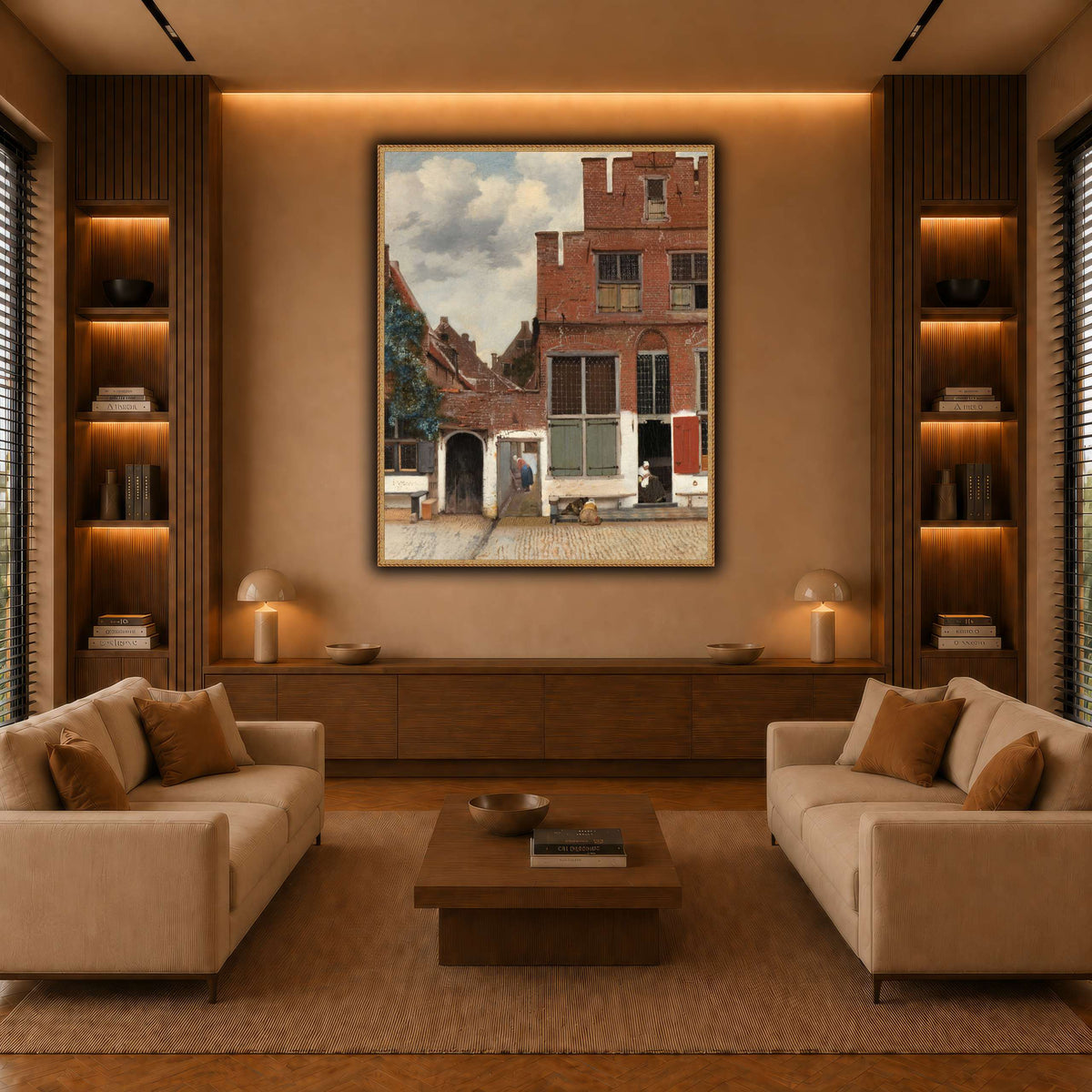 Johannes_Vermeer_-_Gezicht_op_huizen_in_Delft,_bekend_als__Het_straatje warm-living-room