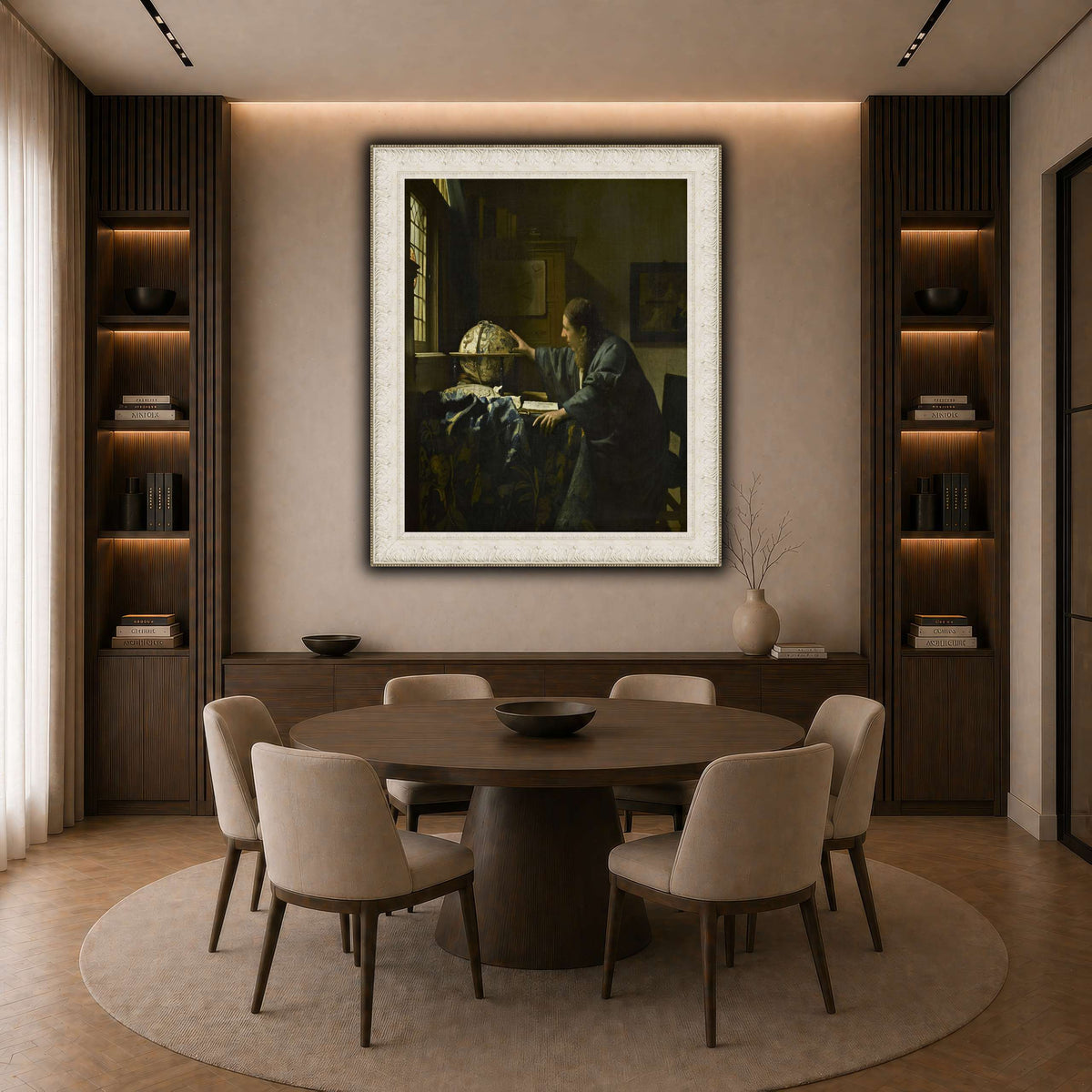 Johannes_Vermeer_-_The_Astronomer_-_1668 dark neutral-dining room