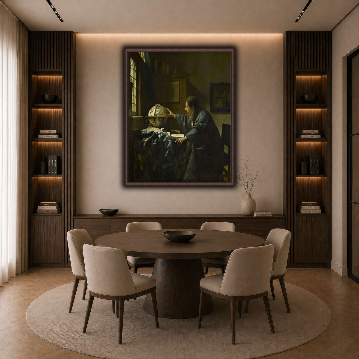 Johannes_Vermeer_-_The_Astronomer_-_1668 dark neutral-dining room