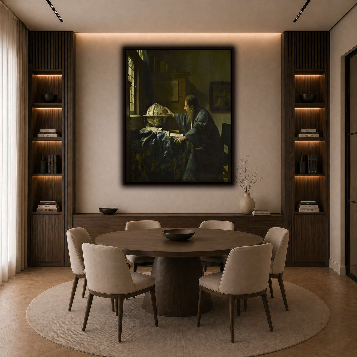 Johannes_Vermeer_-_The_Astronomer_-_1668 dark neutral-dining room