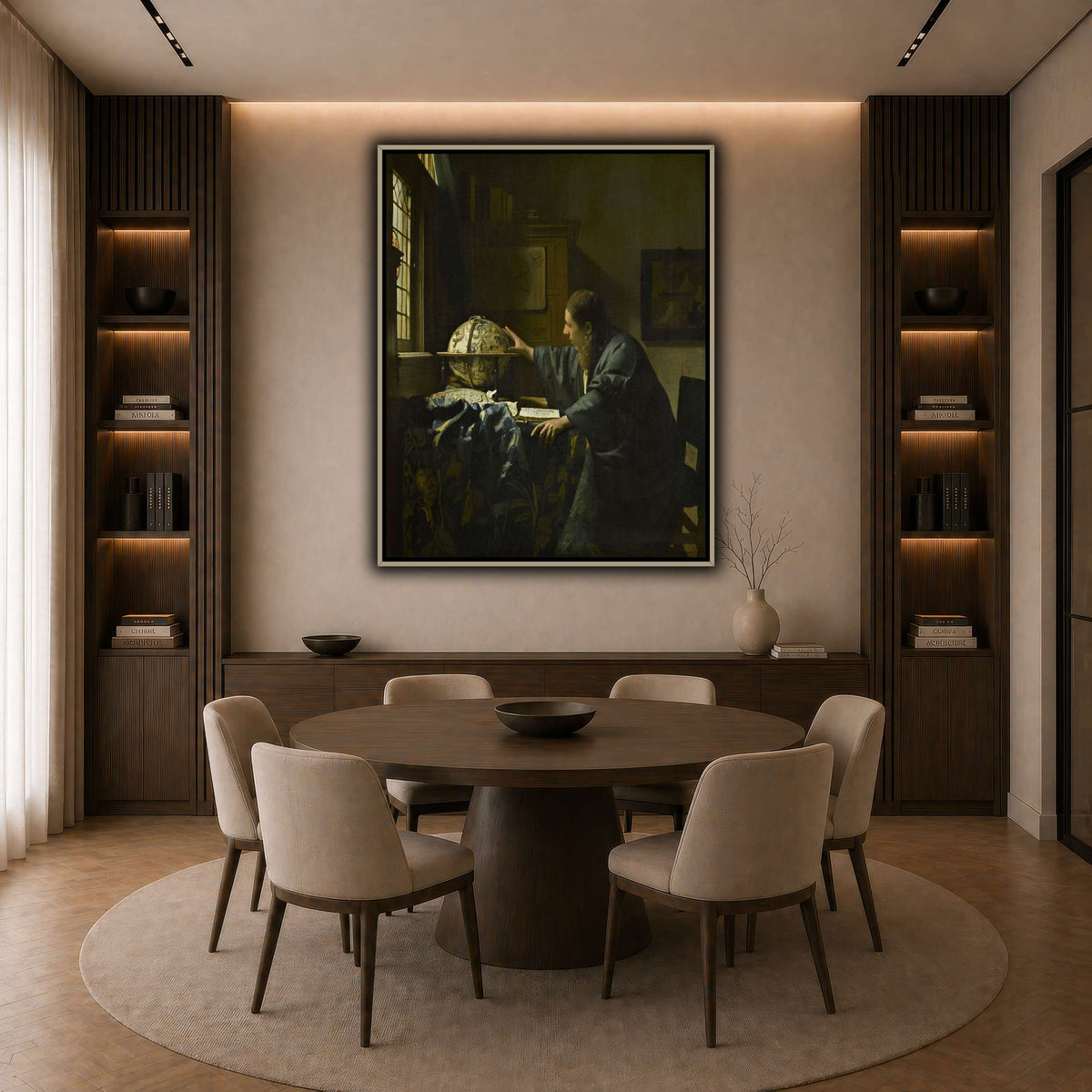 Johannes_Vermeer_-_The_Astronomer_-_1668 dark neutral-dining room
