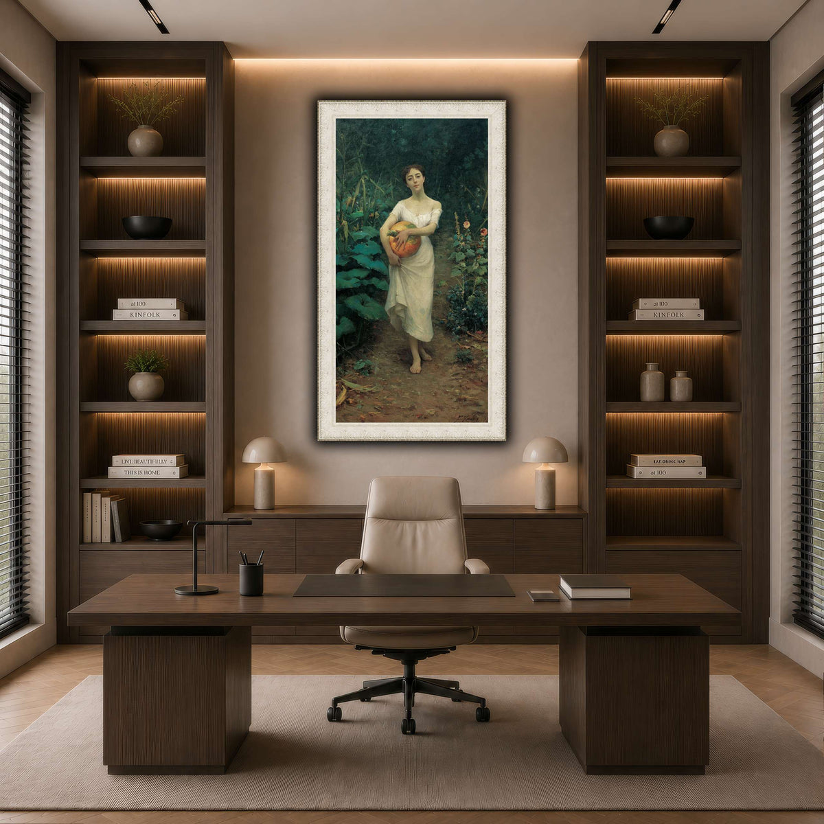 Kabak_Taşıyan_Genç_Kız_Fausto_Zonaro dark neutral-office